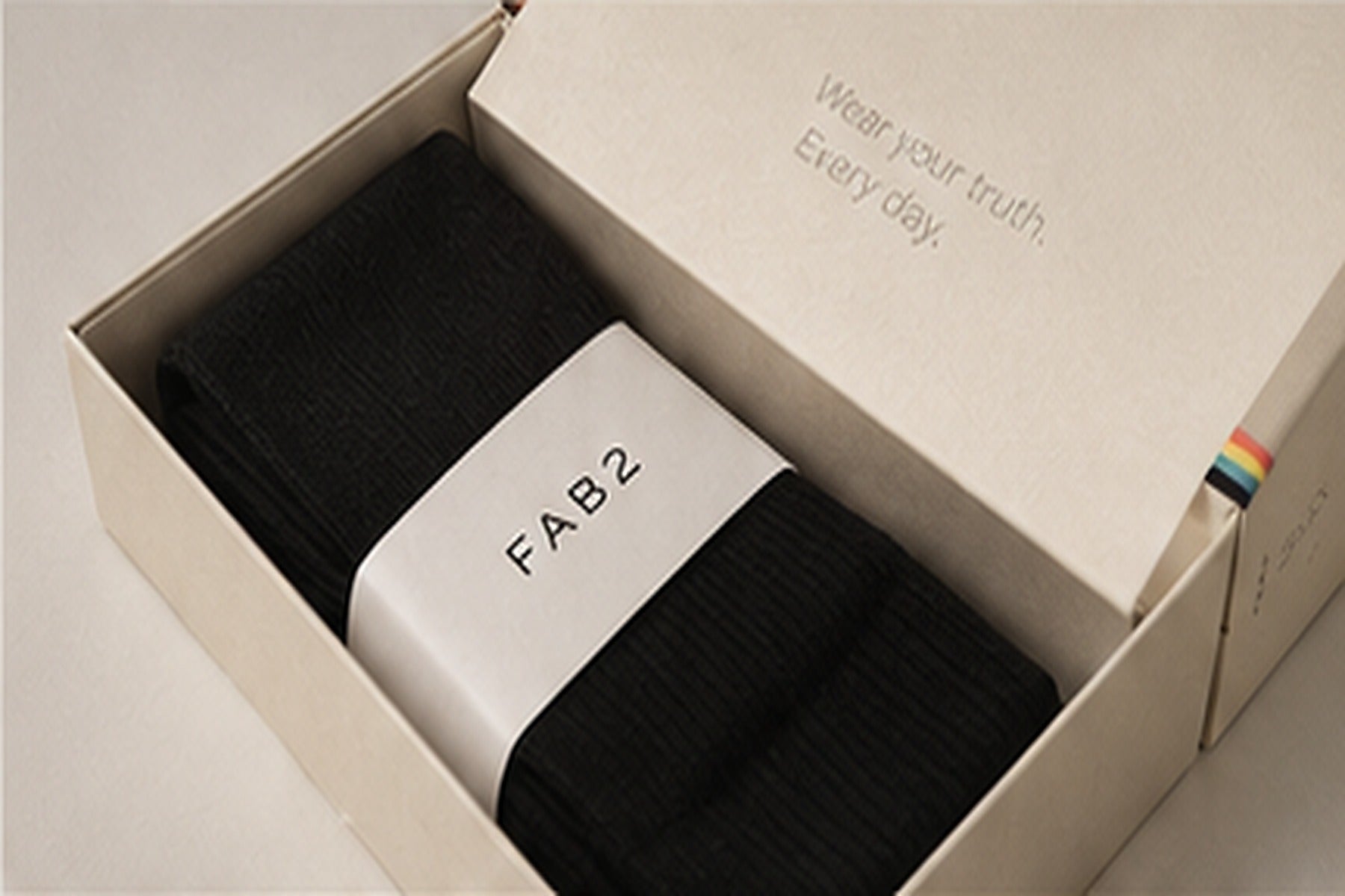 FAB2 socks packaging