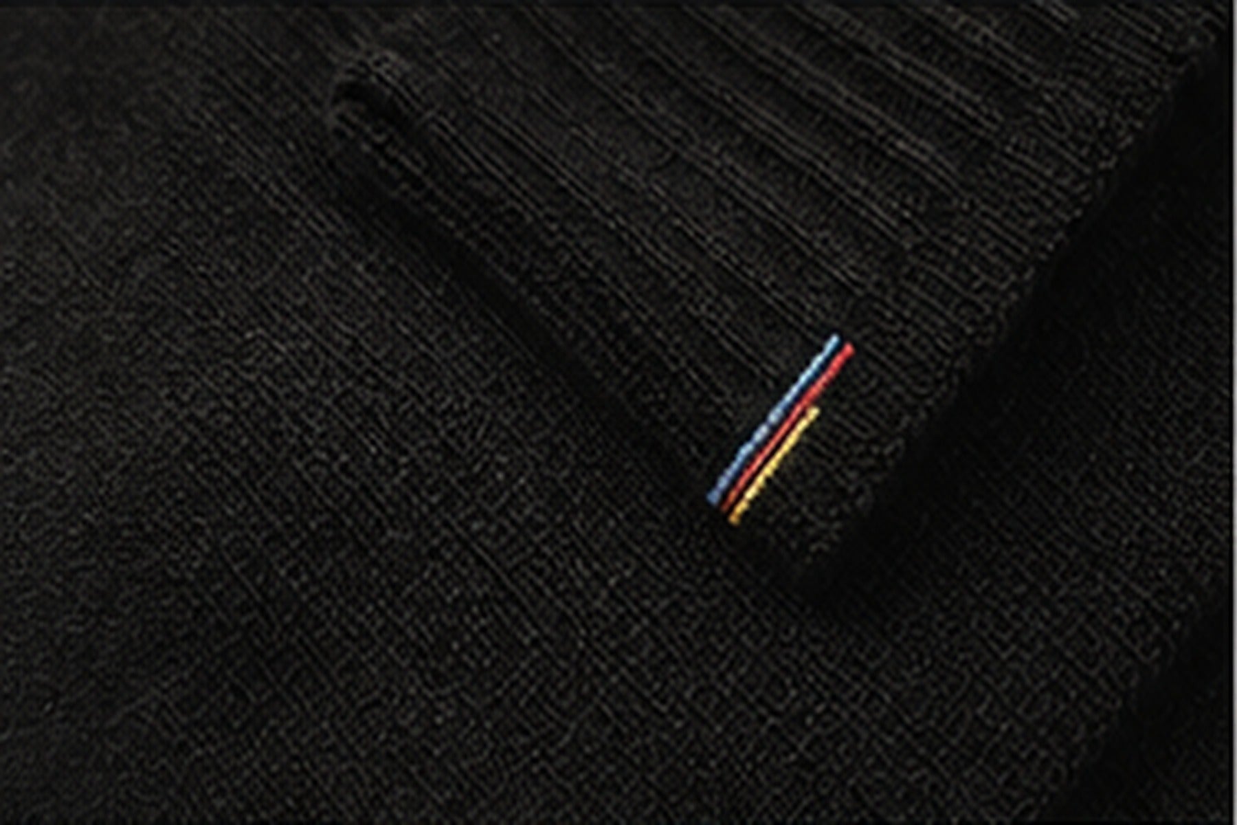 Close up of black FAB2 sock texture